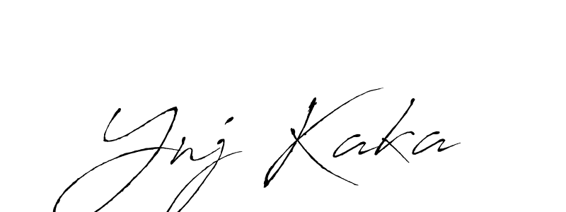 This is the best signature style for the Ynj Kaka name. Also you like these signature font (Antro_Vectra). Mix name signature. Ynj Kaka signature style 6 images and pictures png
