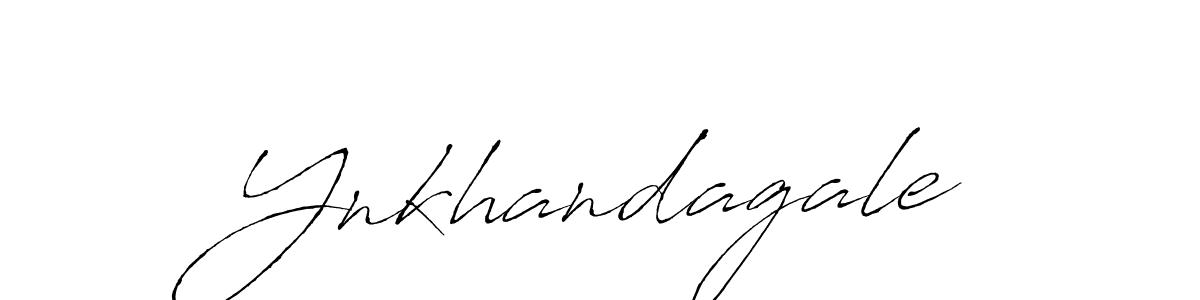 Create a beautiful signature design for name Ynkhandagale. With this signature (Antro_Vectra) fonts, you can make a handwritten signature for free. Ynkhandagale signature style 6 images and pictures png