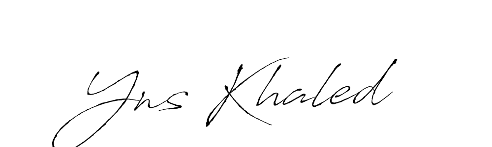 Also we have Yns Khaled name is the best signature style. Create professional handwritten signature collection using Antro_Vectra autograph style. Yns Khaled signature style 6 images and pictures png