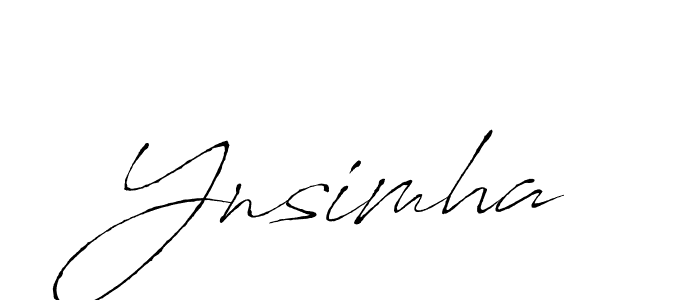 Make a beautiful signature design for name Ynsimha. With this signature (Antro_Vectra) style, you can create a handwritten signature for free. Ynsimha signature style 6 images and pictures png