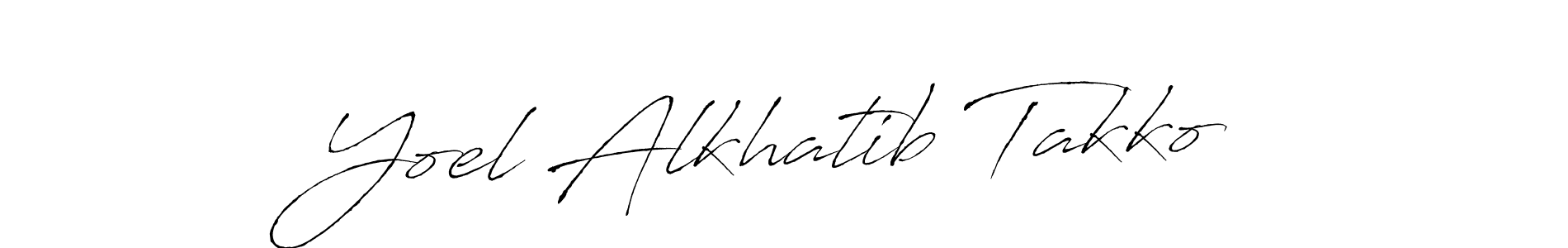 Similarly Antro_Vectra is the best handwritten signature design. Signature creator online .You can use it as an online autograph creator for name Yoel Alkhatib Takko. Yoel Alkhatib Takko signature style 6 images and pictures png