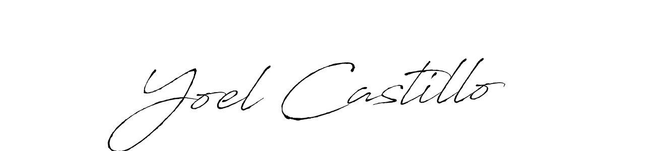 The best way (Antro_Vectra) to make a short signature is to pick only two or three words in your name. The name Yoel Castillo include a total of six letters. For converting this name. Yoel Castillo signature style 6 images and pictures png