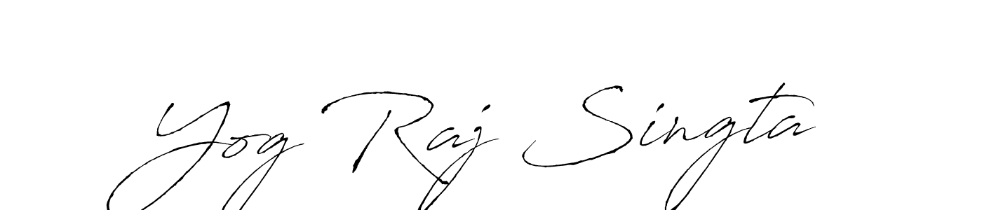 Similarly Antro_Vectra is the best handwritten signature design. Signature creator online .You can use it as an online autograph creator for name Yog Raj Singta. Yog Raj Singta signature style 6 images and pictures png