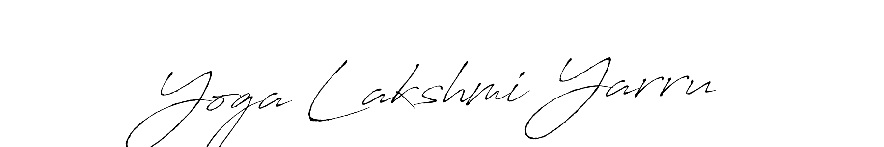 How to make Yoga Lakshmi Yarru signature? Antro_Vectra is a professional autograph style. Create handwritten signature for Yoga Lakshmi Yarru name. Yoga Lakshmi Yarru signature style 6 images and pictures png