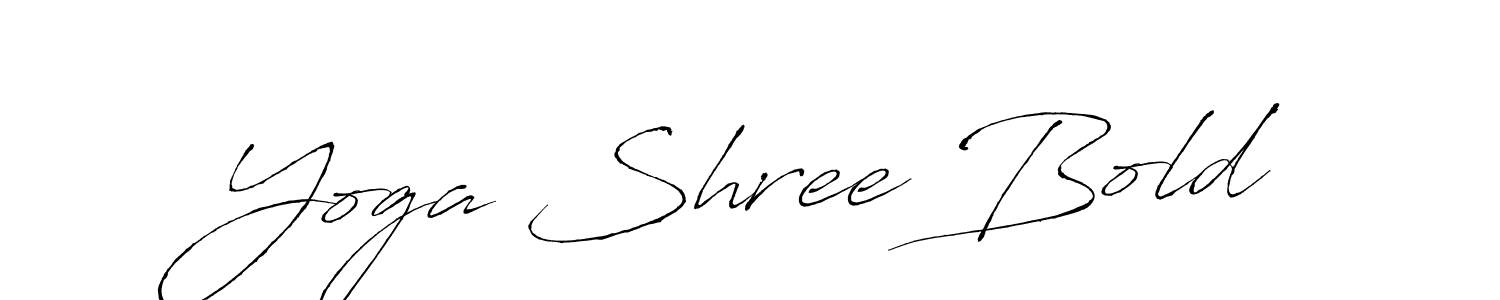 Use a signature maker to create a handwritten signature online. With this signature software, you can design (Antro_Vectra) your own signature for name Yoga Shree Bold. Yoga Shree Bold signature style 6 images and pictures png