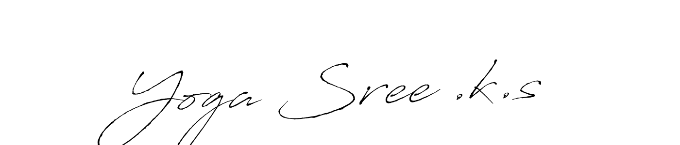 You can use this online signature creator to create a handwritten signature for the name Yoga Sree .k.s. This is the best online autograph maker. Yoga Sree .k.s signature style 6 images and pictures png
