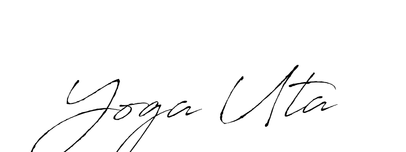 Create a beautiful signature design for name Yoga Uta. With this signature (Antro_Vectra) fonts, you can make a handwritten signature for free. Yoga Uta signature style 6 images and pictures png