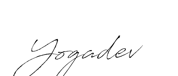 Yogadev stylish signature style. Best Handwritten Sign (Antro_Vectra) for my name. Handwritten Signature Collection Ideas for my name Yogadev. Yogadev signature style 6 images and pictures png