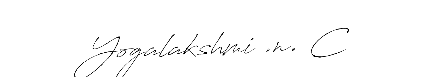 if you are searching for the best signature style for your name Yogalakshmi .n. C. so please give up your signature search. here we have designed multiple signature styles  using Antro_Vectra. Yogalakshmi .n. C signature style 6 images and pictures png