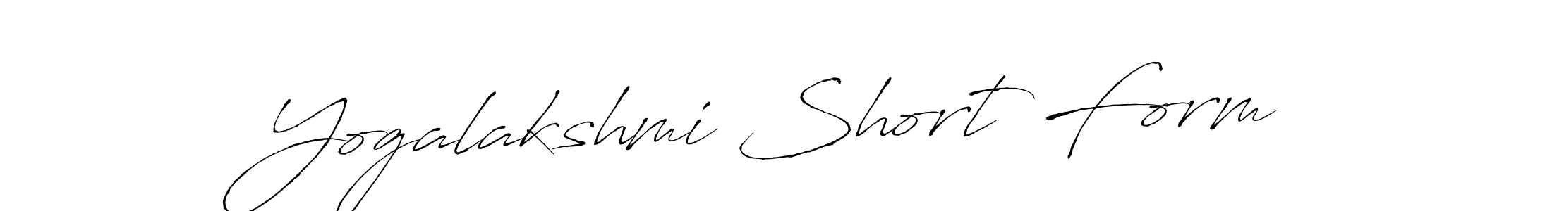How to make Yogalakshmi Short Form name signature. Use Antro_Vectra style for creating short signs online. This is the latest handwritten sign. Yogalakshmi Short Form signature style 6 images and pictures png