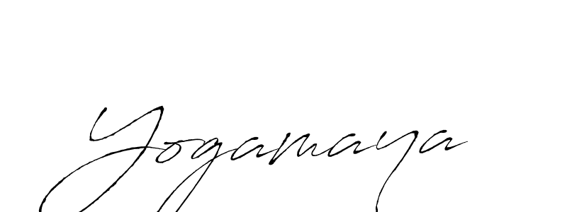 How to make Yogamaya signature? Antro_Vectra is a professional autograph style. Create handwritten signature for Yogamaya name. Yogamaya signature style 6 images and pictures png