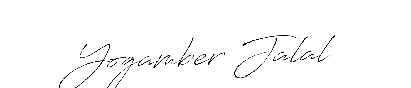 Create a beautiful signature design for name Yogamber Jalal. With this signature (Antro_Vectra) fonts, you can make a handwritten signature for free. Yogamber Jalal signature style 6 images and pictures png