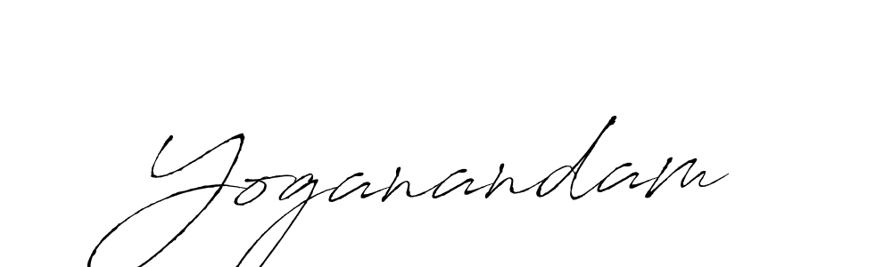 Yoganandam stylish signature style. Best Handwritten Sign (Antro_Vectra) for my name. Handwritten Signature Collection Ideas for my name Yoganandam. Yoganandam signature style 6 images and pictures png