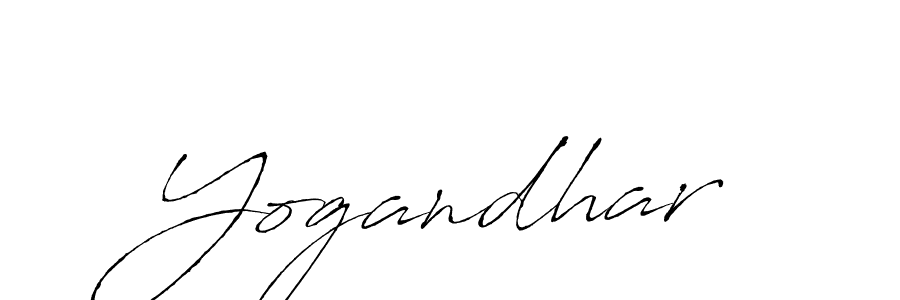 Make a beautiful signature design for name Yogandhar. With this signature (Antro_Vectra) style, you can create a handwritten signature for free. Yogandhar signature style 6 images and pictures png