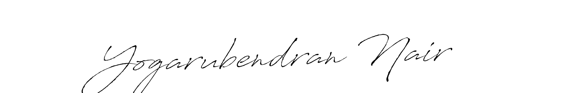 Antro_Vectra is a professional signature style that is perfect for those who want to add a touch of class to their signature. It is also a great choice for those who want to make their signature more unique. Get Yogarubendran Nair name to fancy signature for free. Yogarubendran Nair signature style 6 images and pictures png