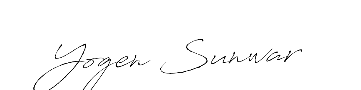 Use a signature maker to create a handwritten signature online. With this signature software, you can design (Antro_Vectra) your own signature for name Yogen Sunwar. Yogen Sunwar signature style 6 images and pictures png