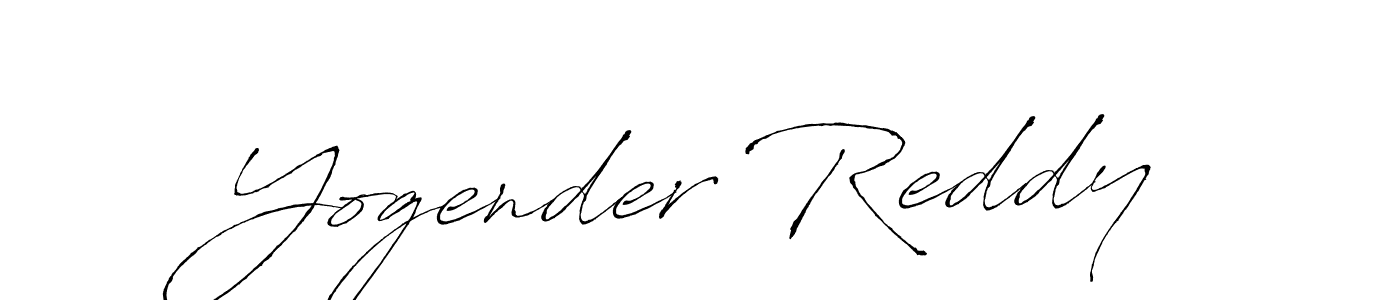 Design your own signature with our free online signature maker. With this signature software, you can create a handwritten (Antro_Vectra) signature for name Yogender Reddy. Yogender Reddy signature style 6 images and pictures png