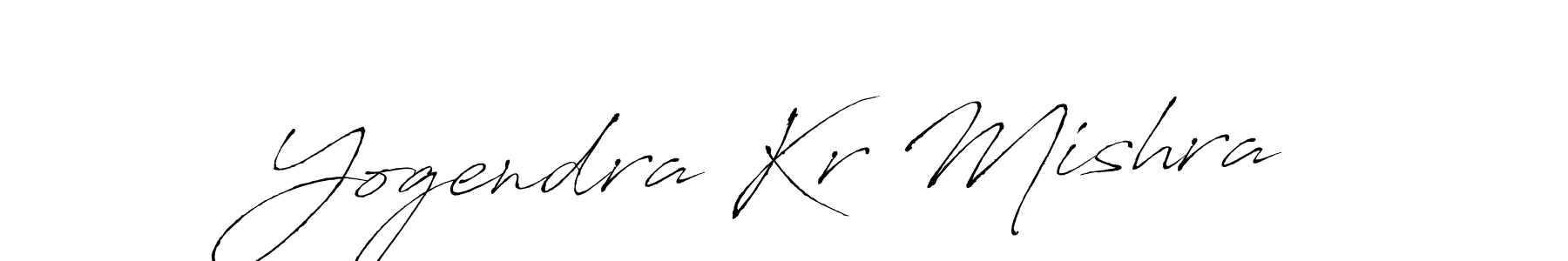 Create a beautiful signature design for name Yogendra Kr Mishra. With this signature (Antro_Vectra) fonts, you can make a handwritten signature for free. Yogendra Kr Mishra signature style 6 images and pictures png