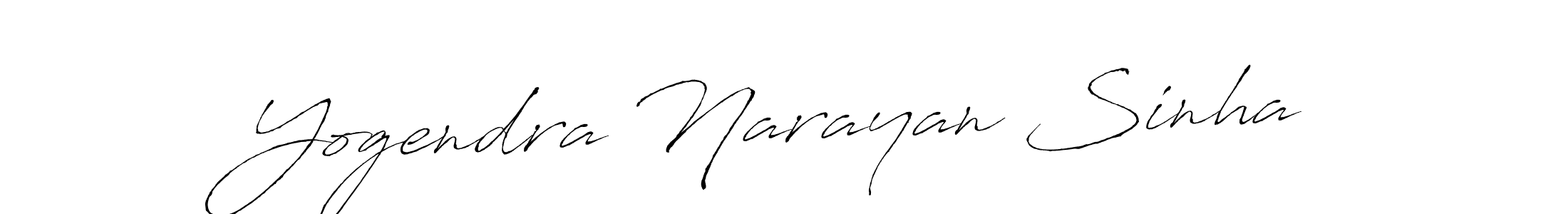 Use a signature maker to create a handwritten signature online. With this signature software, you can design (Antro_Vectra) your own signature for name Yogendra Narayan Sinha. Yogendra Narayan Sinha signature style 6 images and pictures png