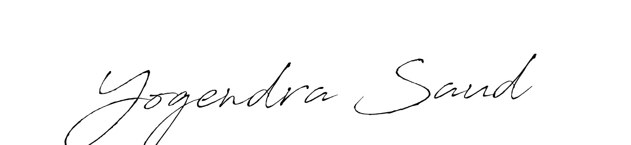 How to make Yogendra Saud name signature. Use Antro_Vectra style for creating short signs online. This is the latest handwritten sign. Yogendra Saud signature style 6 images and pictures png