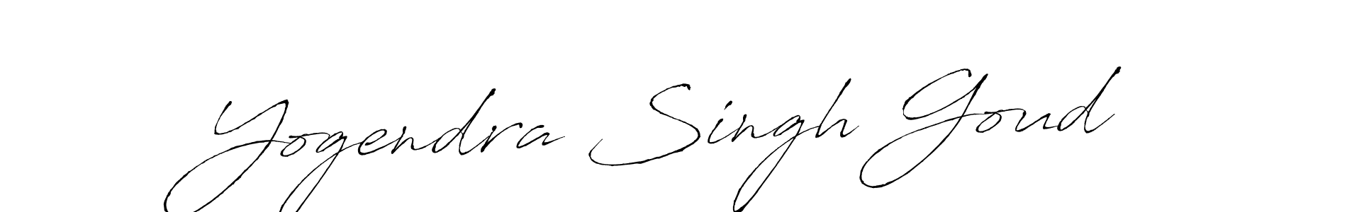 Make a beautiful signature design for name Yogendra Singh Goud. With this signature (Antro_Vectra) style, you can create a handwritten signature for free. Yogendra Singh Goud signature style 6 images and pictures png