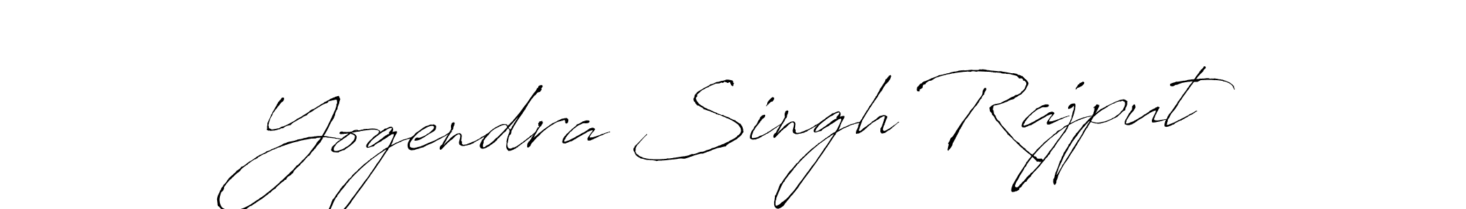 How to make Yogendra Singh Rajput name signature. Use Antro_Vectra style for creating short signs online. This is the latest handwritten sign. Yogendra Singh Rajput signature style 6 images and pictures png