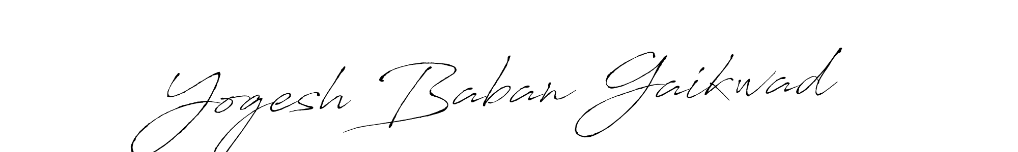 Design your own signature with our free online signature maker. With this signature software, you can create a handwritten (Antro_Vectra) signature for name Yogesh Baban Gaikwad. Yogesh Baban Gaikwad signature style 6 images and pictures png