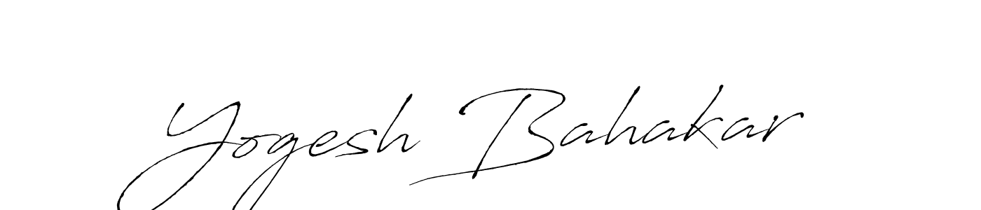 How to make Yogesh Bahakar signature? Antro_Vectra is a professional autograph style. Create handwritten signature for Yogesh Bahakar name. Yogesh Bahakar signature style 6 images and pictures png