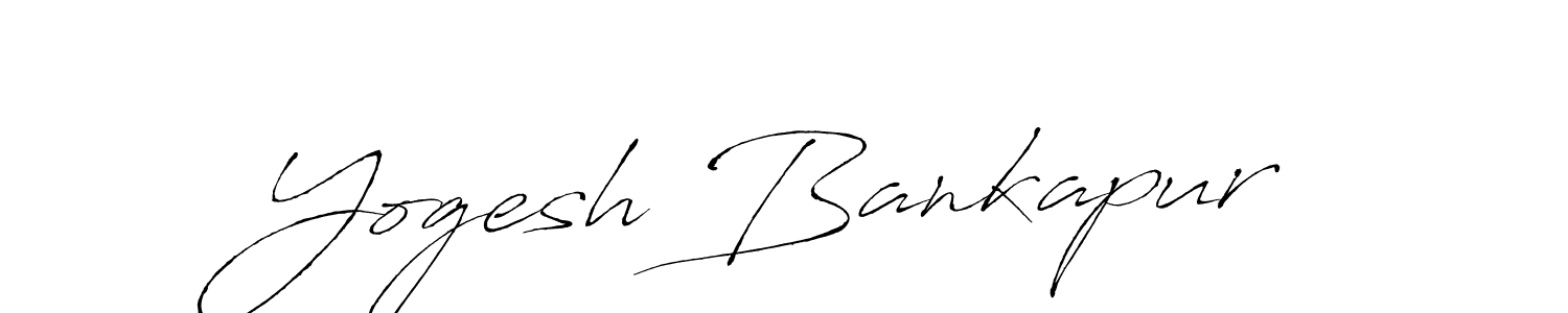 Design your own signature with our free online signature maker. With this signature software, you can create a handwritten (Antro_Vectra) signature for name Yogesh Bankapur. Yogesh Bankapur signature style 6 images and pictures png