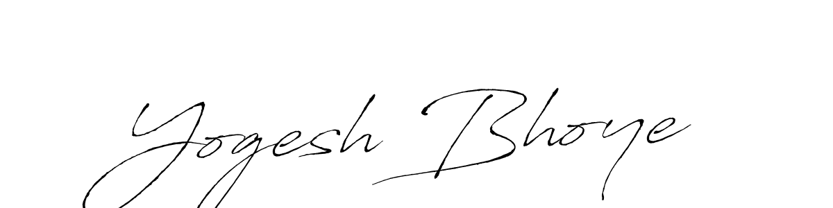 Create a beautiful signature design for name Yogesh Bhoye. With this signature (Antro_Vectra) fonts, you can make a handwritten signature for free. Yogesh Bhoye signature style 6 images and pictures png