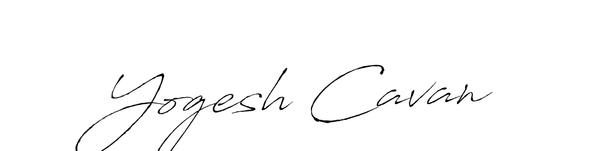 How to make Yogesh Cavan signature? Antro_Vectra is a professional autograph style. Create handwritten signature for Yogesh Cavan name. Yogesh Cavan signature style 6 images and pictures png