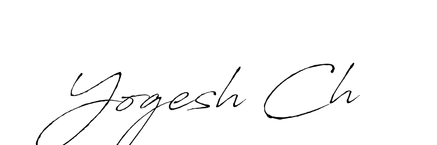 Create a beautiful signature design for name Yogesh Ch. With this signature (Antro_Vectra) fonts, you can make a handwritten signature for free. Yogesh Ch signature style 6 images and pictures png