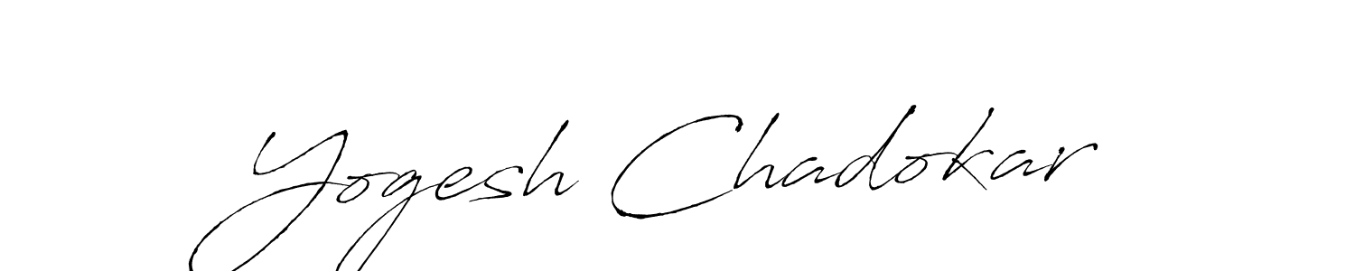 Antro_Vectra is a professional signature style that is perfect for those who want to add a touch of class to their signature. It is also a great choice for those who want to make their signature more unique. Get Yogesh Chadokar name to fancy signature for free. Yogesh Chadokar signature style 6 images and pictures png