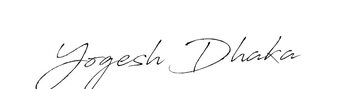 Yogesh Dhaka stylish signature style. Best Handwritten Sign (Antro_Vectra) for my name. Handwritten Signature Collection Ideas for my name Yogesh Dhaka. Yogesh Dhaka signature style 6 images and pictures png