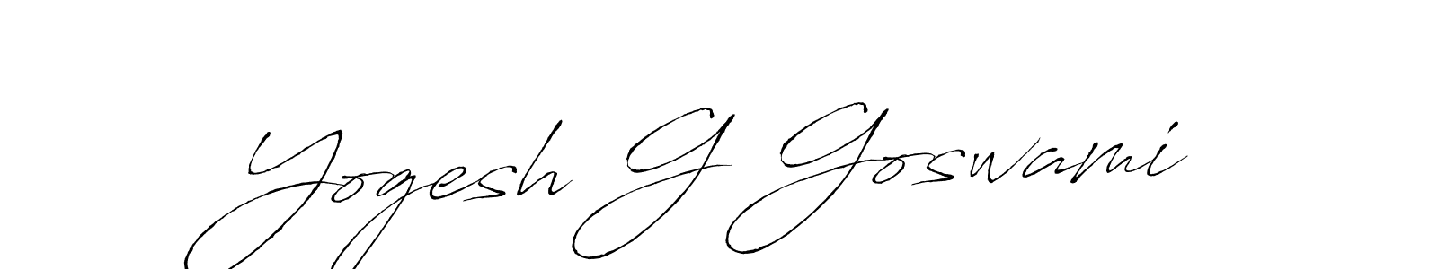 Also we have Yogesh G Goswami name is the best signature style. Create professional handwritten signature collection using Antro_Vectra autograph style. Yogesh G Goswami signature style 6 images and pictures png