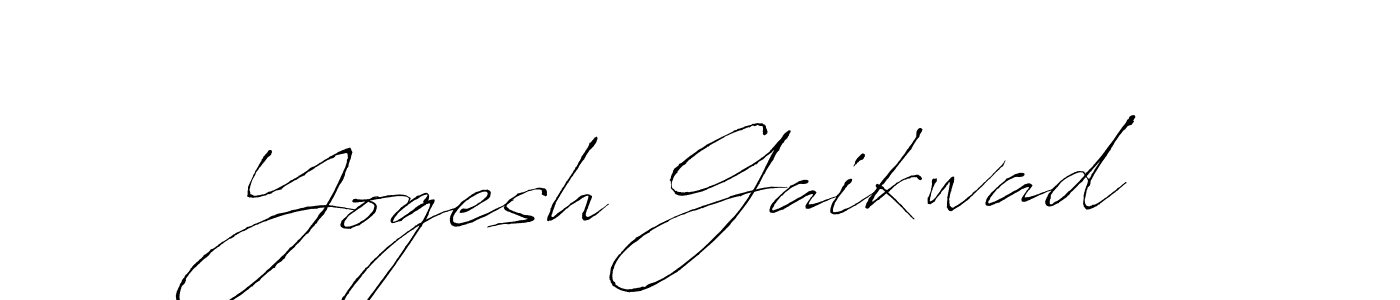 Make a short Yogesh Gaikwad signature style. Manage your documents anywhere anytime using Antro_Vectra. Create and add eSignatures, submit forms, share and send files easily. Yogesh Gaikwad signature style 6 images and pictures png