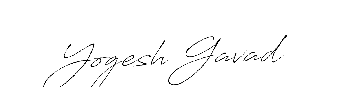 Make a beautiful signature design for name Yogesh Gavad. With this signature (Antro_Vectra) style, you can create a handwritten signature for free. Yogesh Gavad signature style 6 images and pictures png