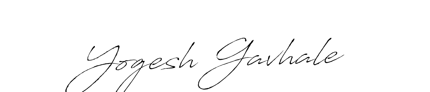 Make a short Yogesh Gavhale signature style. Manage your documents anywhere anytime using Antro_Vectra. Create and add eSignatures, submit forms, share and send files easily. Yogesh Gavhale signature style 6 images and pictures png
