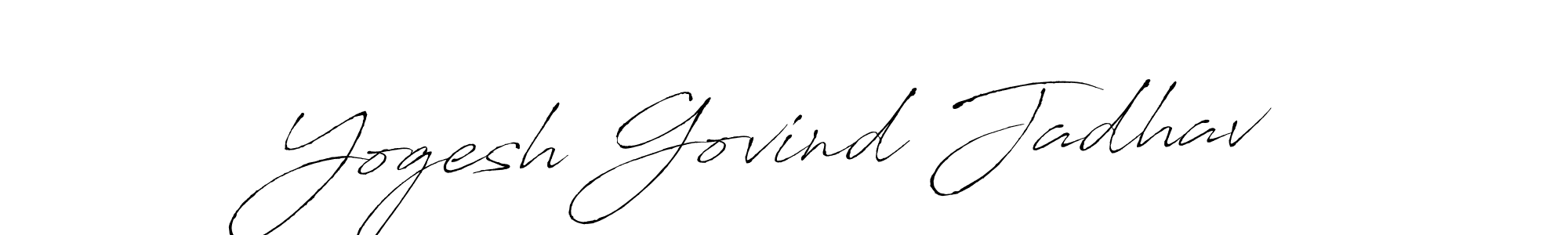 Antro_Vectra is a professional signature style that is perfect for those who want to add a touch of class to their signature. It is also a great choice for those who want to make their signature more unique. Get Yogesh Govind Jadhav name to fancy signature for free. Yogesh Govind Jadhav signature style 6 images and pictures png