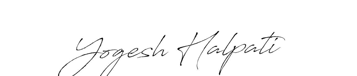 Make a beautiful signature design for name Yogesh Halpati. Use this online signature maker to create a handwritten signature for free. Yogesh Halpati signature style 6 images and pictures png