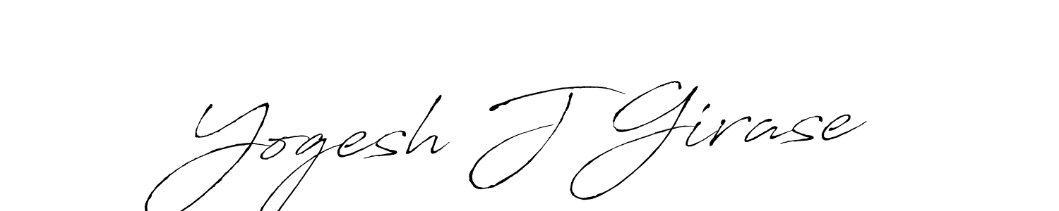 Make a beautiful signature design for name Yogesh J Girase. Use this online signature maker to create a handwritten signature for free. Yogesh J Girase signature style 6 images and pictures png