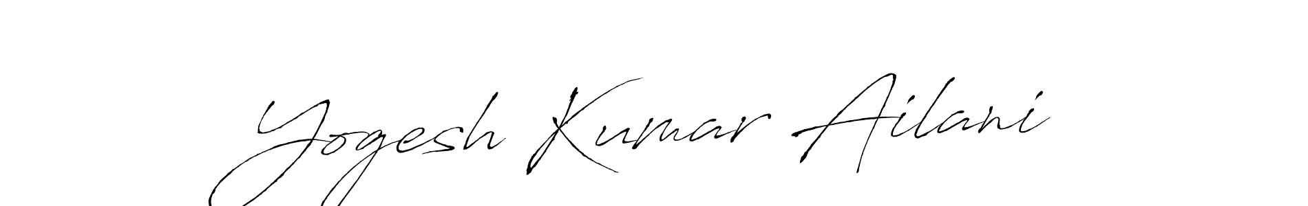 Also we have Yogesh Kumar Ailani name is the best signature style. Create professional handwritten signature collection using Antro_Vectra autograph style. Yogesh Kumar Ailani signature style 6 images and pictures png
