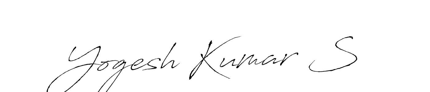 Yogesh Kumar S stylish signature style. Best Handwritten Sign (Antro_Vectra) for my name. Handwritten Signature Collection Ideas for my name Yogesh Kumar S. Yogesh Kumar S signature style 6 images and pictures png