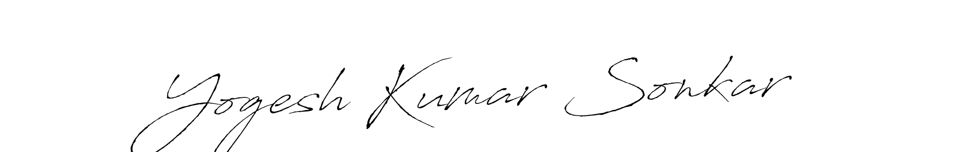 Design your own signature with our free online signature maker. With this signature software, you can create a handwritten (Antro_Vectra) signature for name Yogesh Kumar Sonkar. Yogesh Kumar Sonkar signature style 6 images and pictures png