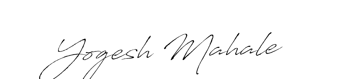 Create a beautiful signature design for name Yogesh Mahale. With this signature (Antro_Vectra) fonts, you can make a handwritten signature for free. Yogesh Mahale signature style 6 images and pictures png