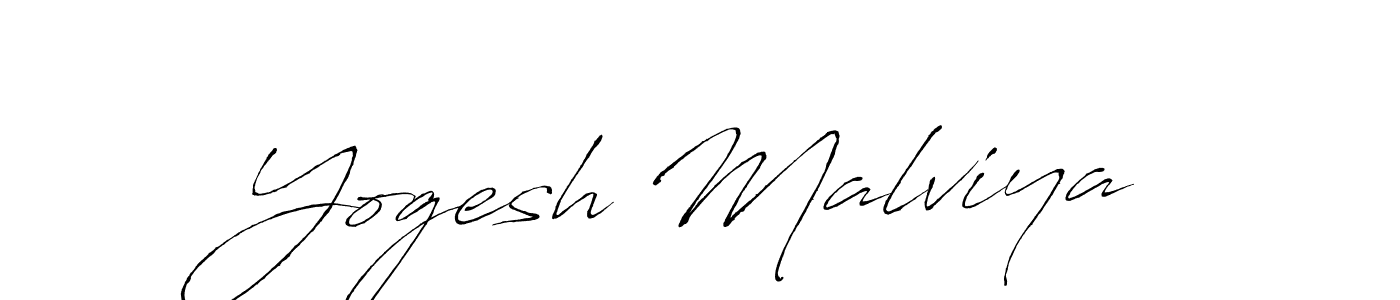 Make a beautiful signature design for name Yogesh Malviya. With this signature (Antro_Vectra) style, you can create a handwritten signature for free. Yogesh Malviya signature style 6 images and pictures png