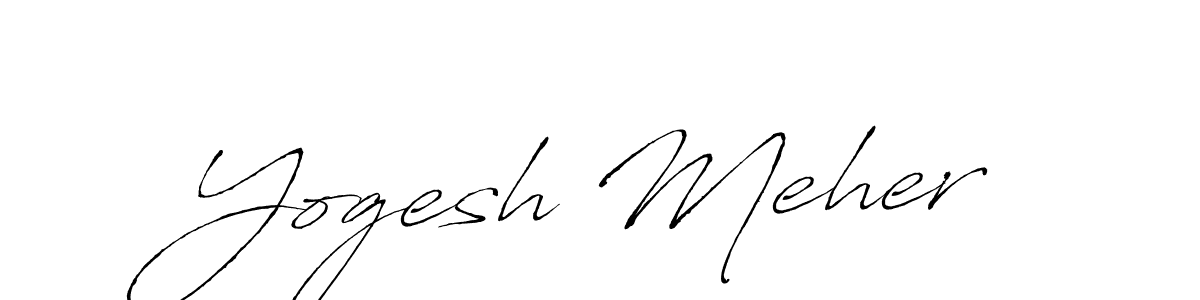 How to make Yogesh Meher signature? Antro_Vectra is a professional autograph style. Create handwritten signature for Yogesh Meher name. Yogesh Meher signature style 6 images and pictures png