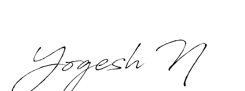 It looks lik you need a new signature style for name Yogesh N. Design unique handwritten (Antro_Vectra) signature with our free signature maker in just a few clicks. Yogesh N signature style 6 images and pictures png