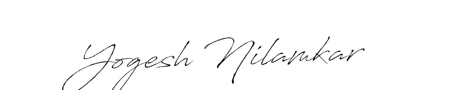 This is the best signature style for the Yogesh Nilamkar name. Also you like these signature font (Antro_Vectra). Mix name signature. Yogesh Nilamkar signature style 6 images and pictures png