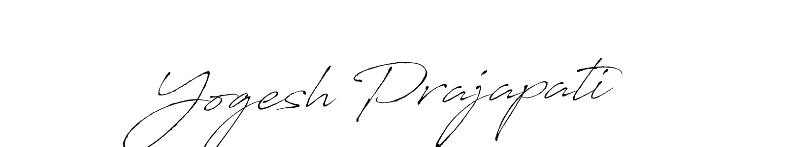 Make a short Yogesh Prajapati signature style. Manage your documents anywhere anytime using Antro_Vectra. Create and add eSignatures, submit forms, share and send files easily. Yogesh Prajapati signature style 6 images and pictures png